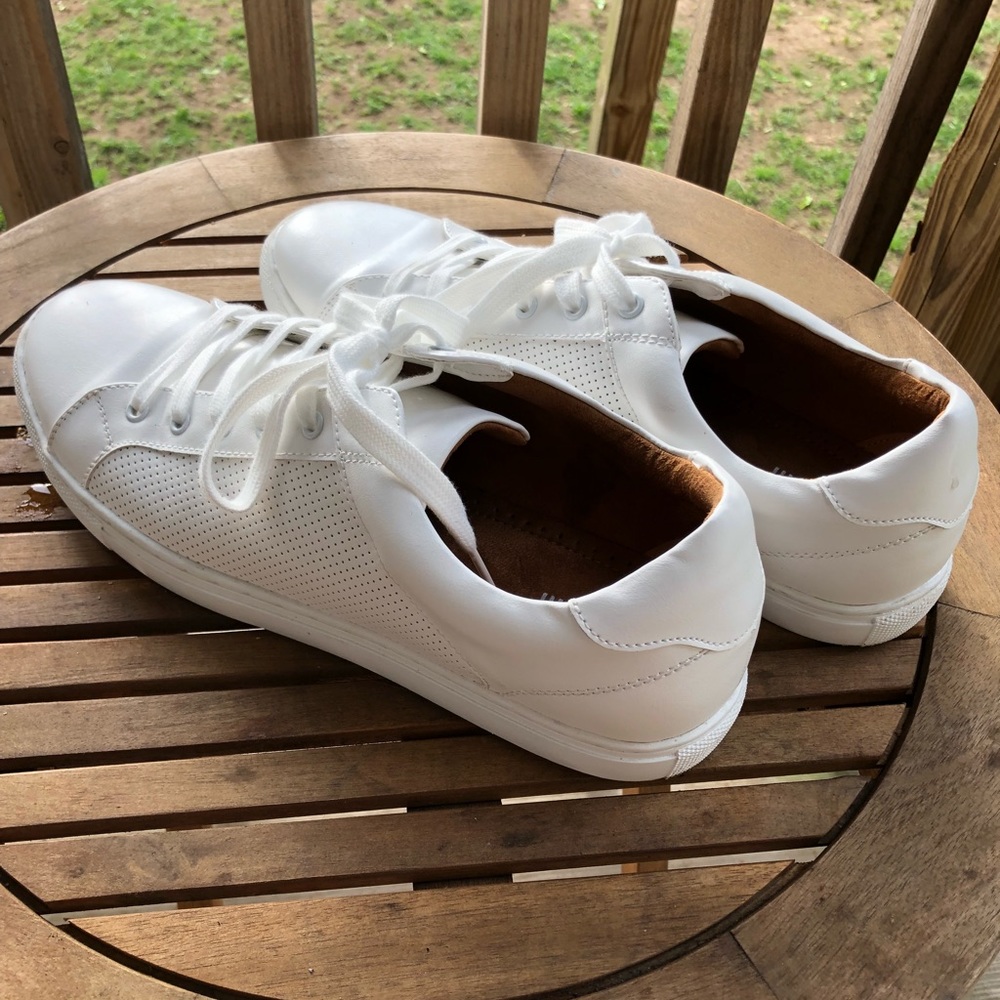 White Sneakers. Bar III. Size 10. Practically New